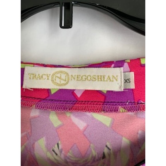 Tracy Negoshian Barbie Pink Printed Oversized XS Knee Length Womens Dress - Picture 3 of 7